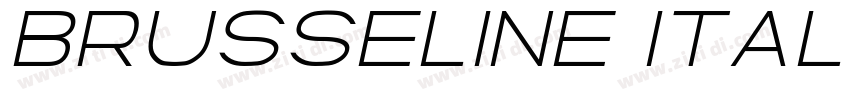 Brusseline Italic字体转换